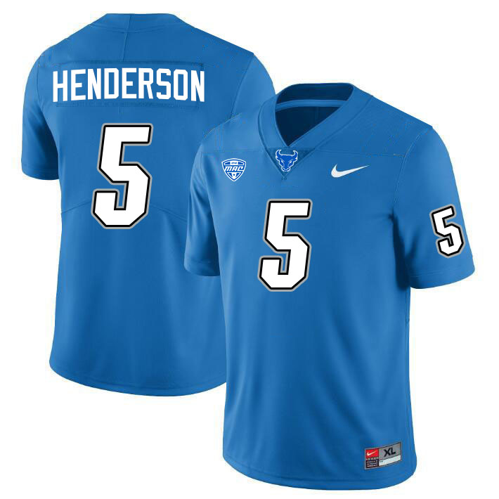 Al-Jay Henderson UB Bulls Jersey,University Of Buffalo Bulls #5 Al-Jay Henderson Jersey Youth-Blue